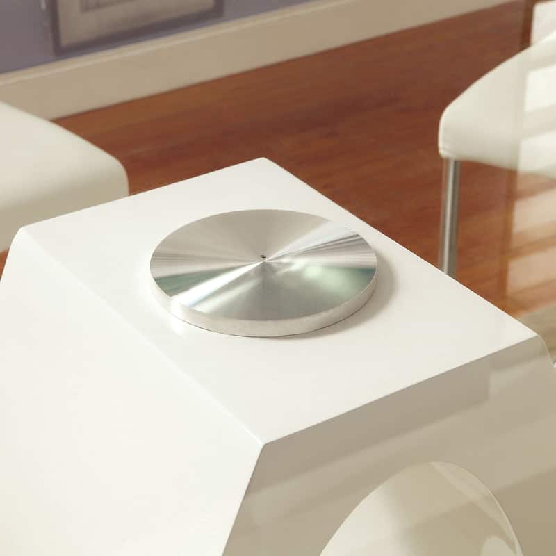 Furniture of America Raji 48-inch High-gloss Round Counter Height Table