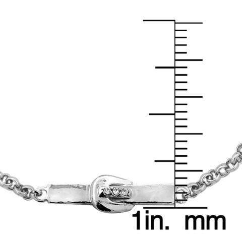 ICZ Stonez Buckle Bar Chain Bracelet