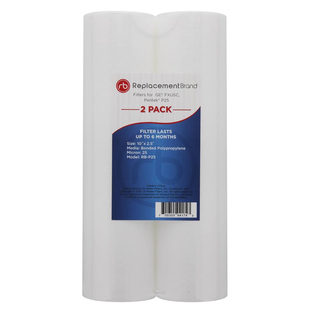 GE FXUSC Filter Pentek P25 25 Micron 10X2.5 Bonded Polypropylene Filter