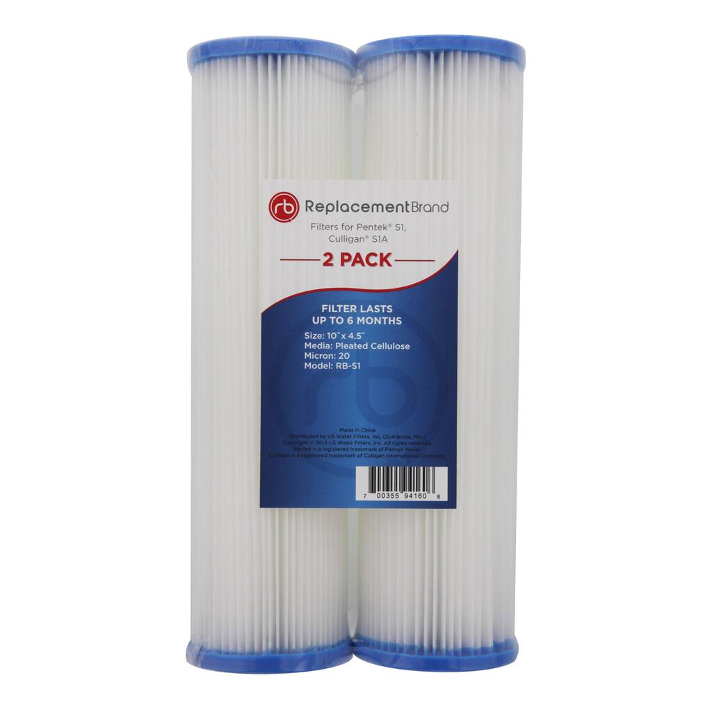 Pentek S1 Culligan S1A 20 Micron 10X2.5 Pleated Cellulose Filter