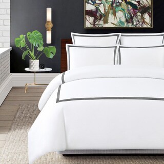 Echelon Home Three Line Hotel Collection 3-piece Duvet Cover Set