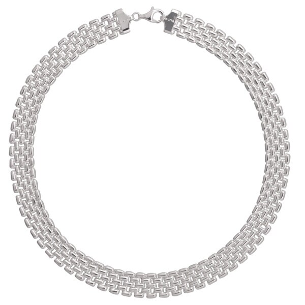 Shop Karizia Italian Sterling Silver Panther Chain Necklace Free