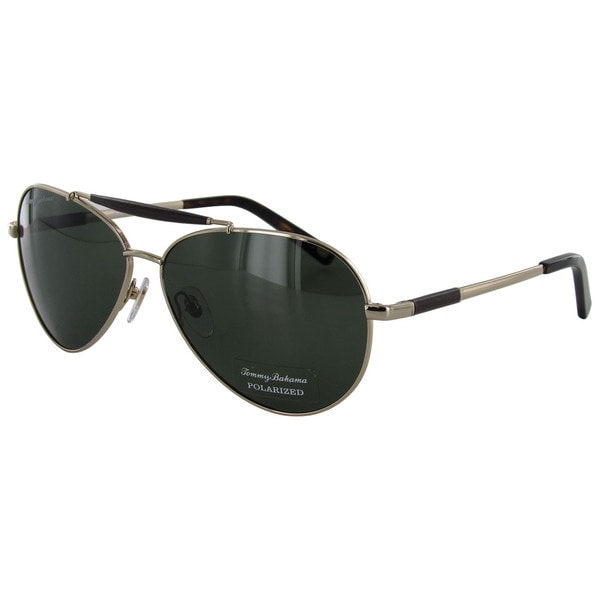 Tommy Bahama Mens Rockin the Boat Polarized Aviator Sunglasses