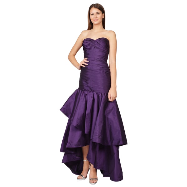 monique lhuillier purple gown