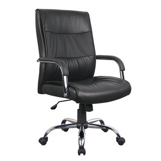 Shop Dixon Black Leatherette Pneumatic Lift Office Chair - Free ...