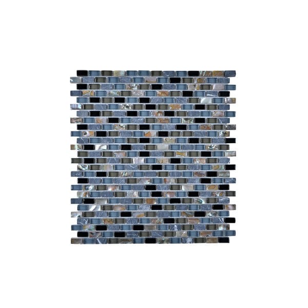 Multi-Glass Granite and Seashell 12-inch Wall Tile (Pack of 11)