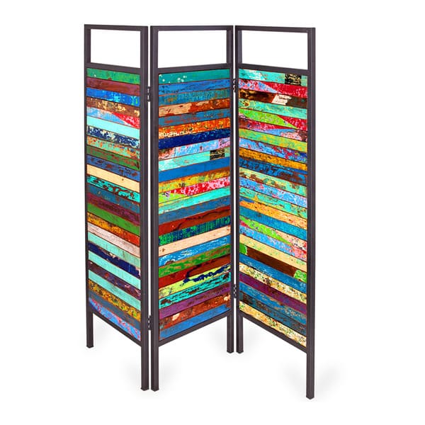 slide 2 of 7, Sea-nery Outdoor Reclaimed Wood Screen