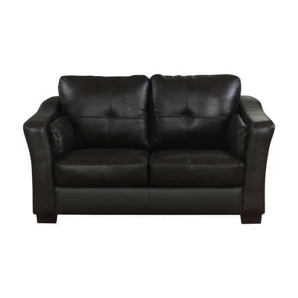 Abbyson Torrance Top Grain Dark Brown Leather Sofa And Top Grain Dark Brown Leather Sofa
