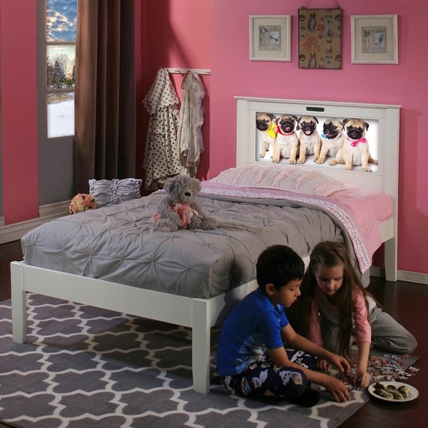 Shop LightHeaded Beds Montgomery Twin Bed with Changeable BackLit LED