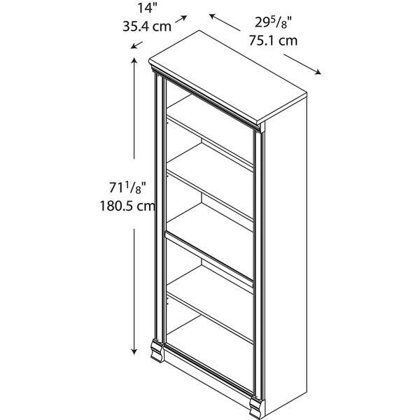 Shop Copper Grove Varna 5 Shelf Bookcase In Antique Black 29 57