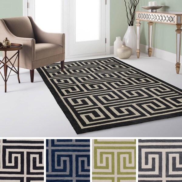 Shop HandTufted Essex Crosshatched Rug (5' x 7'6) On Sale Free