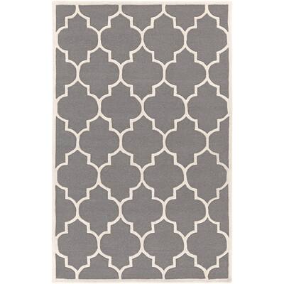 Hand-Tufted Rugby Moroccan Trellis Rug - 4' x 6'