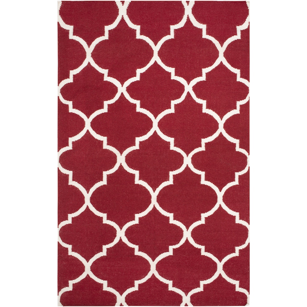Flatweave Ongar Moroccan Trellis Wool Rug