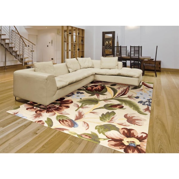 Rug Squared Laurel Ivory Rug - 3'6" x 5'6"