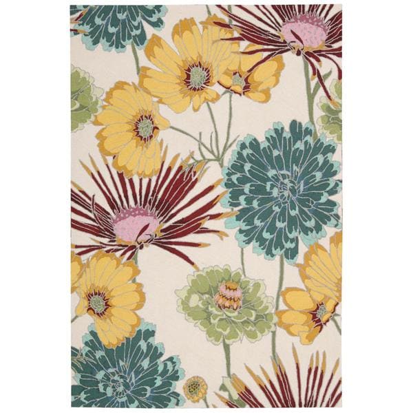 Rug Squared Laurel Ivory Rug - 3'6" x 5'6"