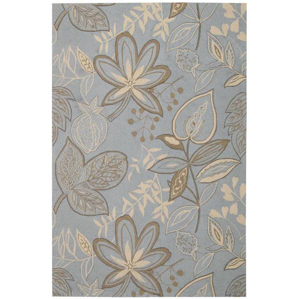 Rug Squared Laurel Light Blue Rug - 5' x 7'6"