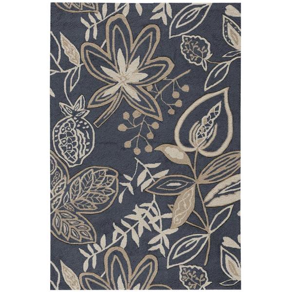Rug Squared Laurel Smoke Rug - 1'9" x 2'9"