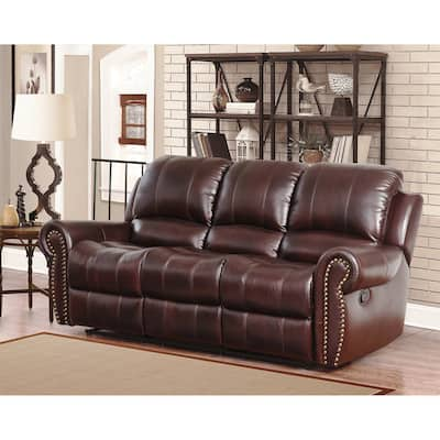 Buy Burgundy Leather Sofas Couches Online At Overstock