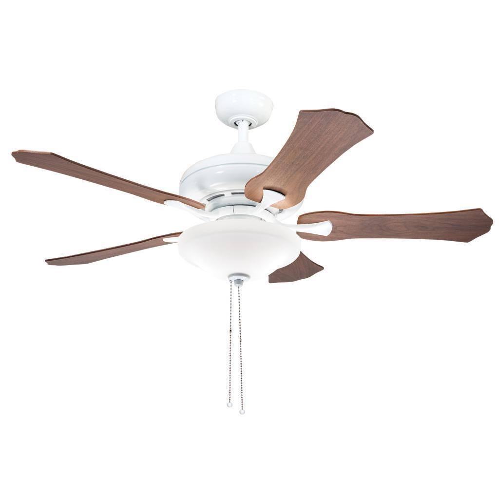 Kichler Lighting Traditional White 52 inch Ceiling Fan with 2-light Kit and Reversable Blades