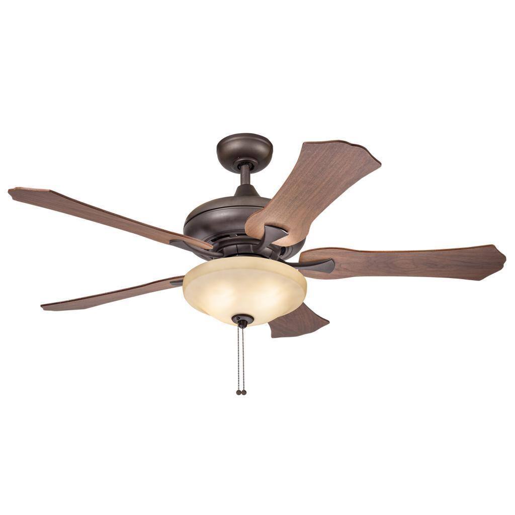 Kichler Lighting Traditional Bronze Ceiling Fan with 2-light Kit and Reversable Blades
