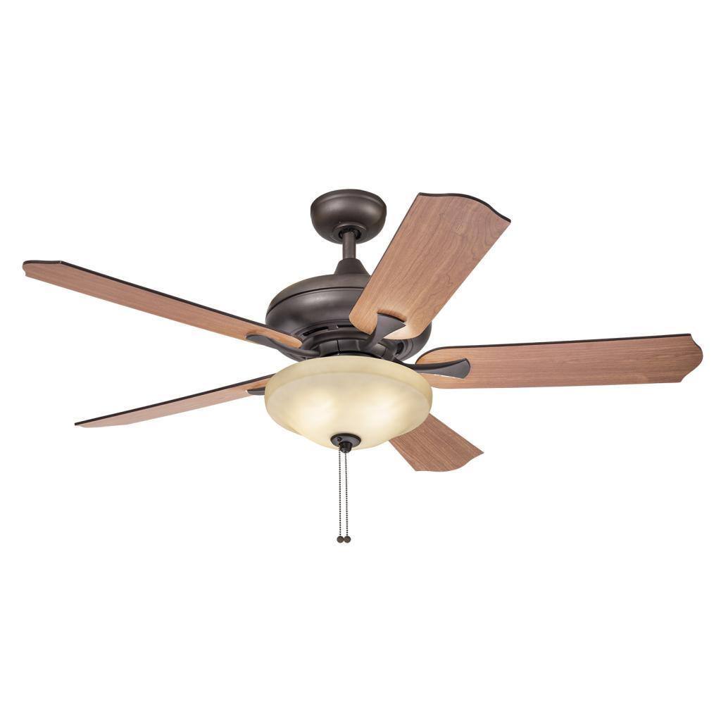 Kichler Lighting Traditional Bronze Ceiling Fan with 2-light Kit and Reversable Blades