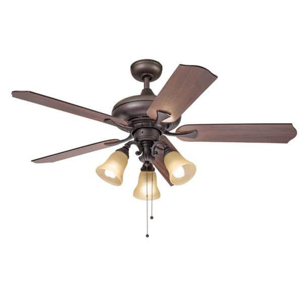 Shop Kichler Lighting Traditional Bronze 52 Inch Ceiling Fan With