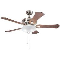 kichler reversable brushed blades nickel ceiling lighting inch fan kit light transitional