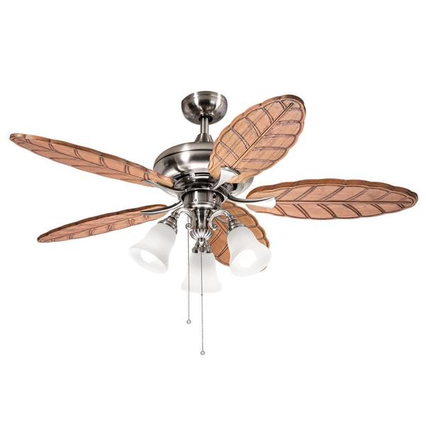 Shop Kichler Lighting Casual Brushed Nickel 52 inch Ceiling Fan with 3