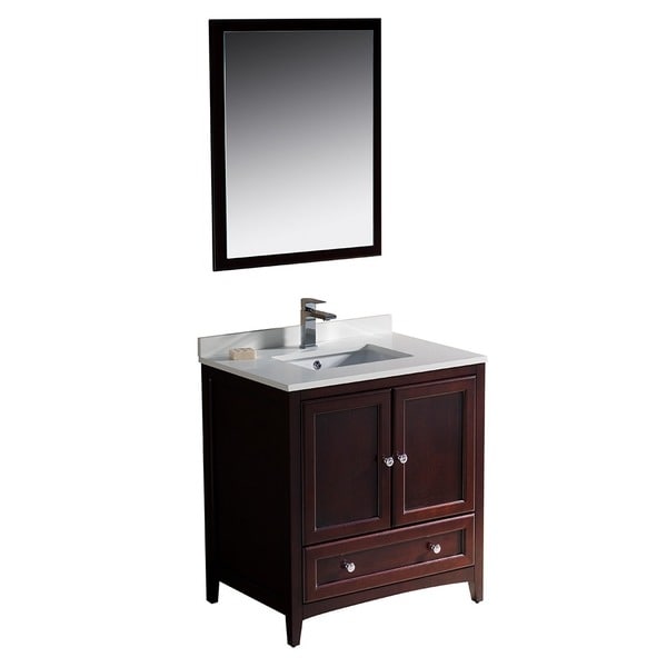 fresca oxford 30-inch mahogany traditional bathroom vanity fresca oxford 30-inch mahogany traditional bathroom vanity