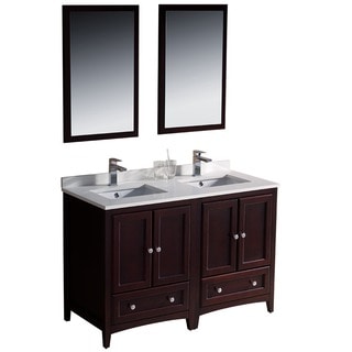 Silkroad Exclusive Mesa 48-inch Double-sink Bathroom ...