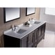 preview thumbnail 11 of 12, Fresca Oxford 84-inch Espresso Traditional Double Sink Bathroom Vanity with Side Cabinet