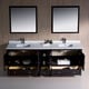preview thumbnail 4 of 12, Fresca Oxford 84-inch Espresso Traditional Double Sink Bathroom Vanity with Side Cabinet