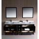 preview thumbnail 10 of 12, Fresca Oxford 84-inch Espresso Traditional Double Sink Bathroom Vanity with Side Cabinet