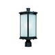 preview thumbnail 2 of 0, Maxim Terrace 1-light Bronze Outdoor Pole/ Post Mount