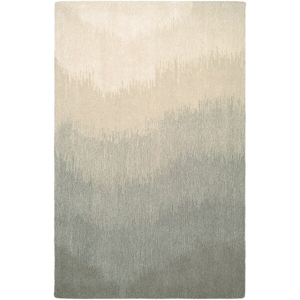 Hand-Crafted Barlow Ombre Gray Area Rug - 5'6" x 8'