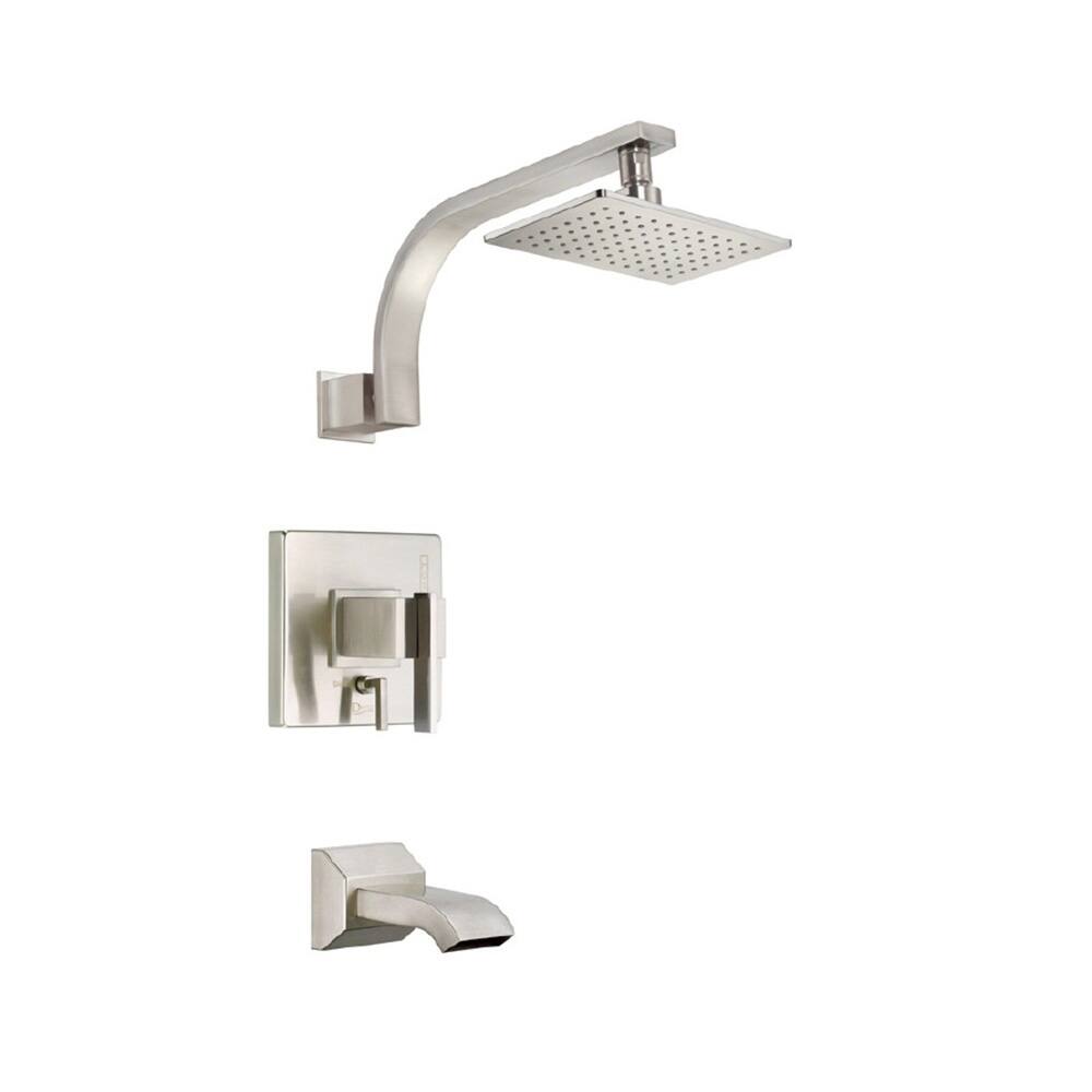 Gerber Sirius Tub and D510044BNT Brushed Nickel Shower Faucet - Brushed Nickel