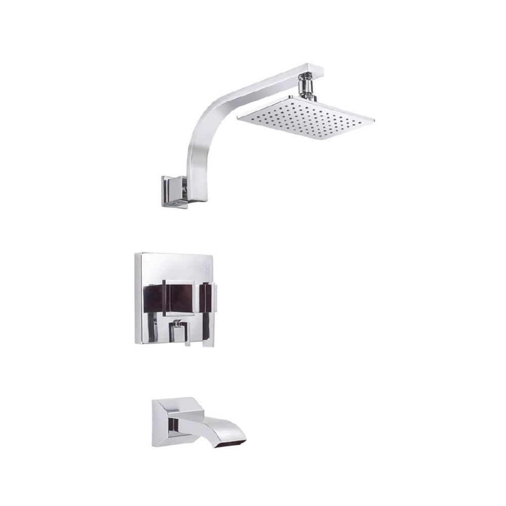 Gerber Sirius Tub and D510044T Polished Chrome Shower Faucet - Polished Chrome