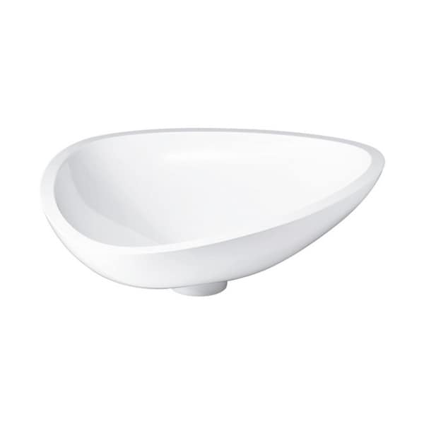 Hansgrohe AXOR Massaud Vessel Sink, Small 42305000 Alpine White