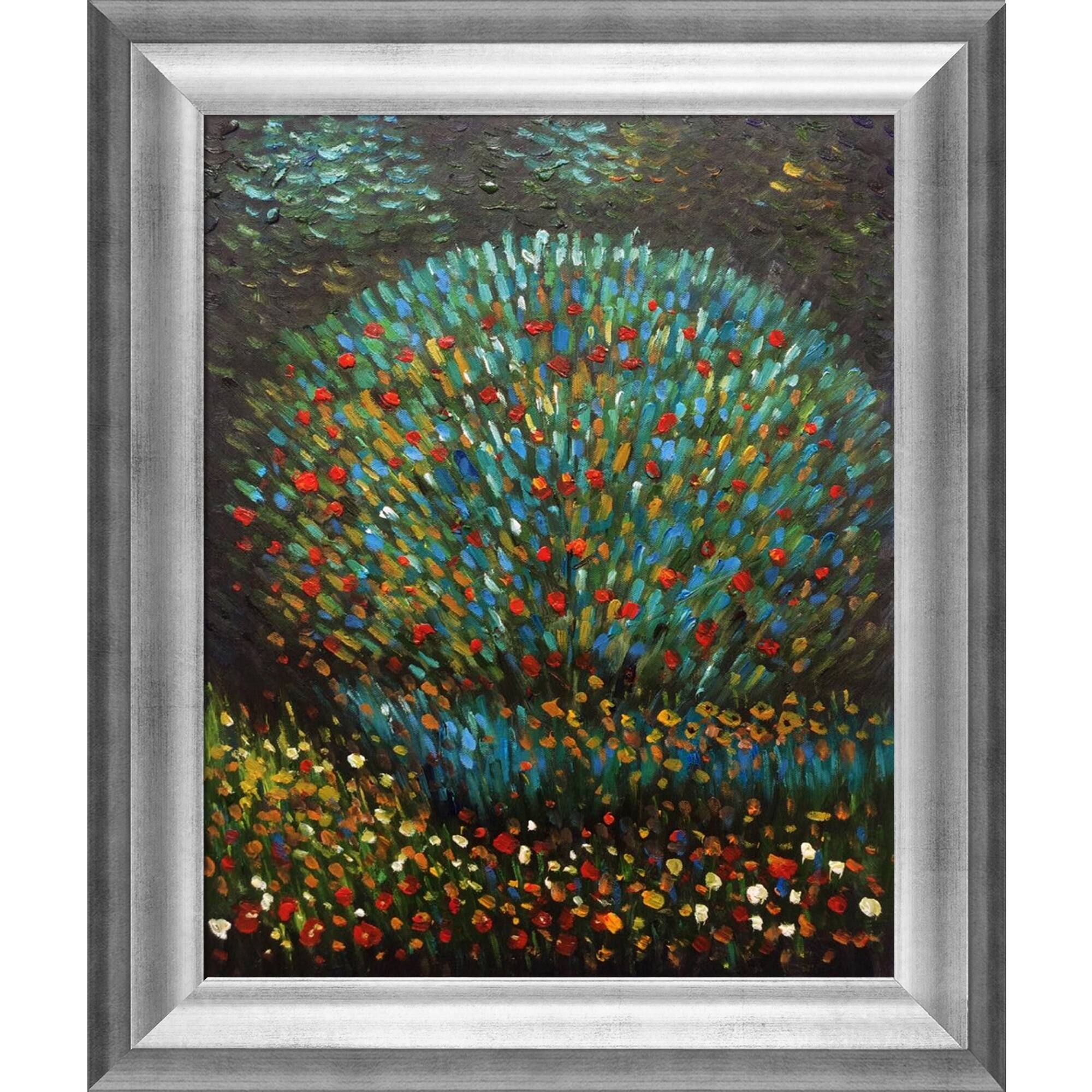 La Pastiche Gustav Klimt 'Apple Tree I' Hand Painted Framed Canvas Art