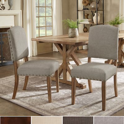 Benchwright Upholstered Dining Chairs (Set of 2) by iNSPIRE Q Artisan