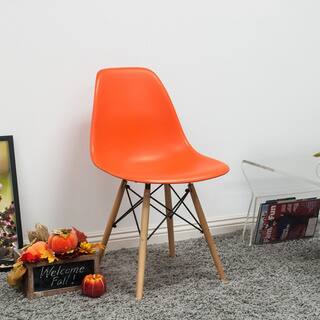slide 1 of 1, Palm Canyon Junipero Dining Side Chair with Wood Legs (Set of 2)