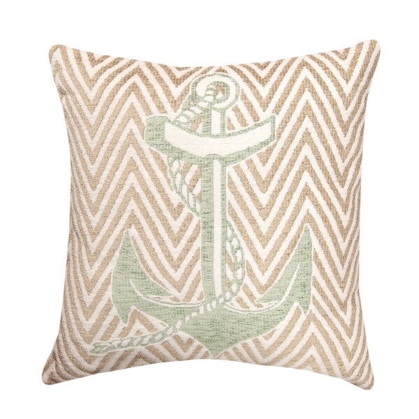 Shop Nautical Seafoam Throw Pillow On Sale Free Shipping Today