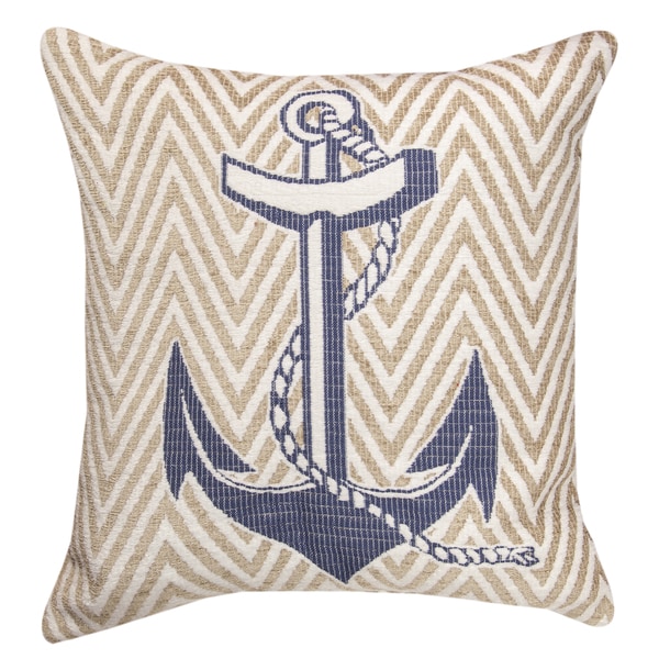 Shop Nautical Blue Throw Pillow - On Sale - Free Shipping On Orders ...