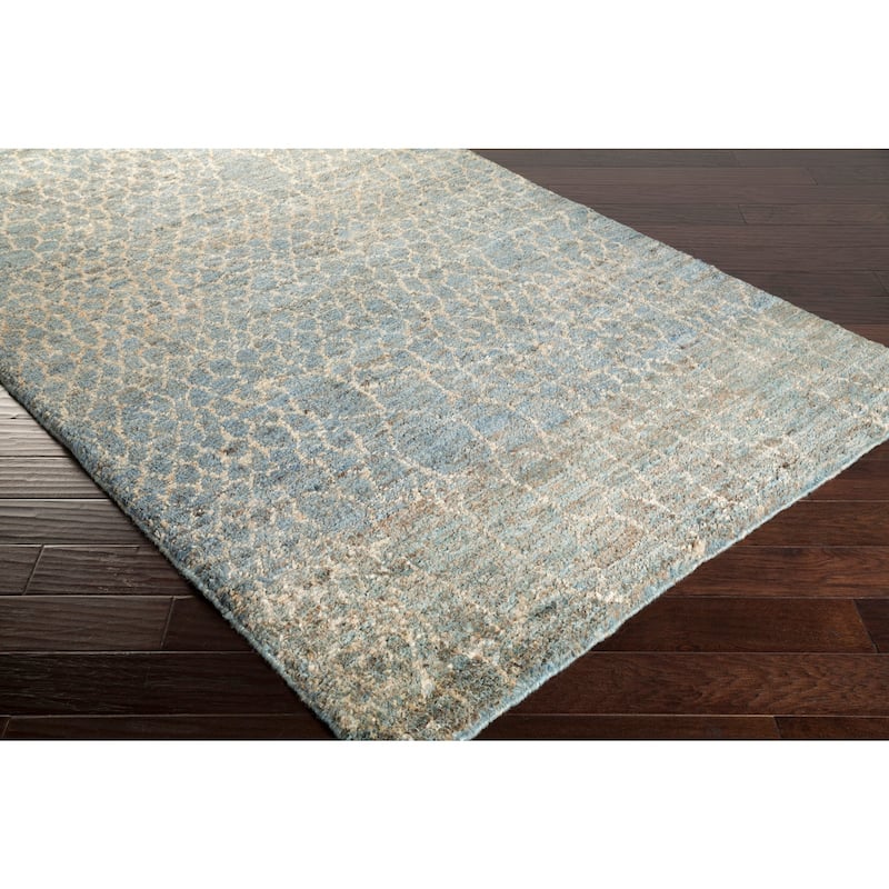 Hand-Knotted Frances Abstract Jute Area Rug