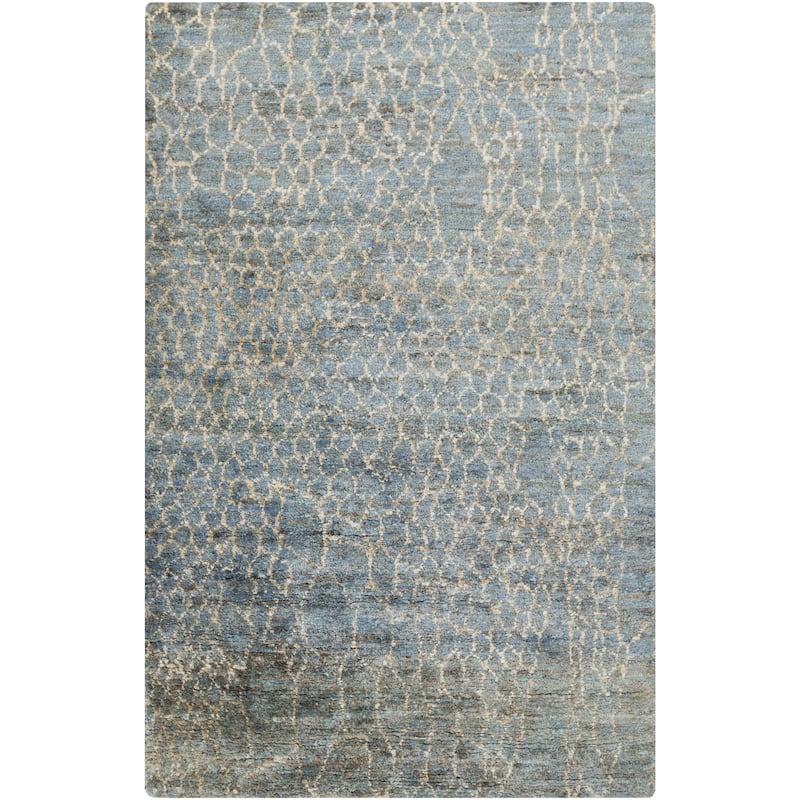 Hand-Knotted Frances Abstract Jute Area Rug