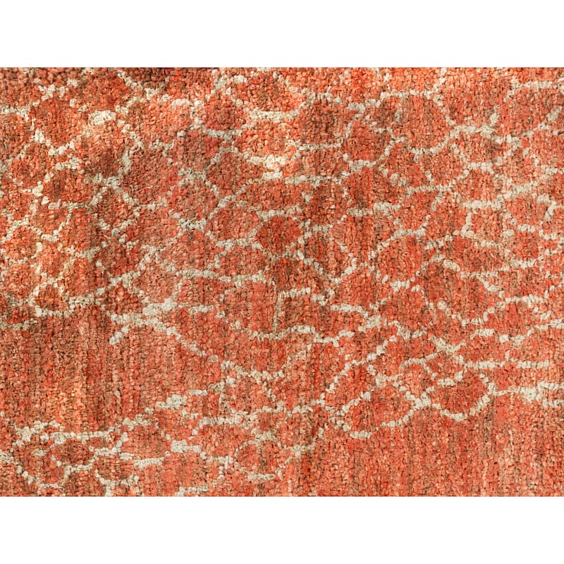 Hand-Knotted Frances Abstract Jute Area Rug