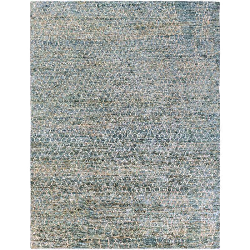 Hand-Knotted Frances Abstract Jute Area Rug