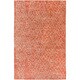 preview thumbnail 2 of 13, Hand-Knotted Frances Abstract Jute Area Rug 8' x 11' - Red