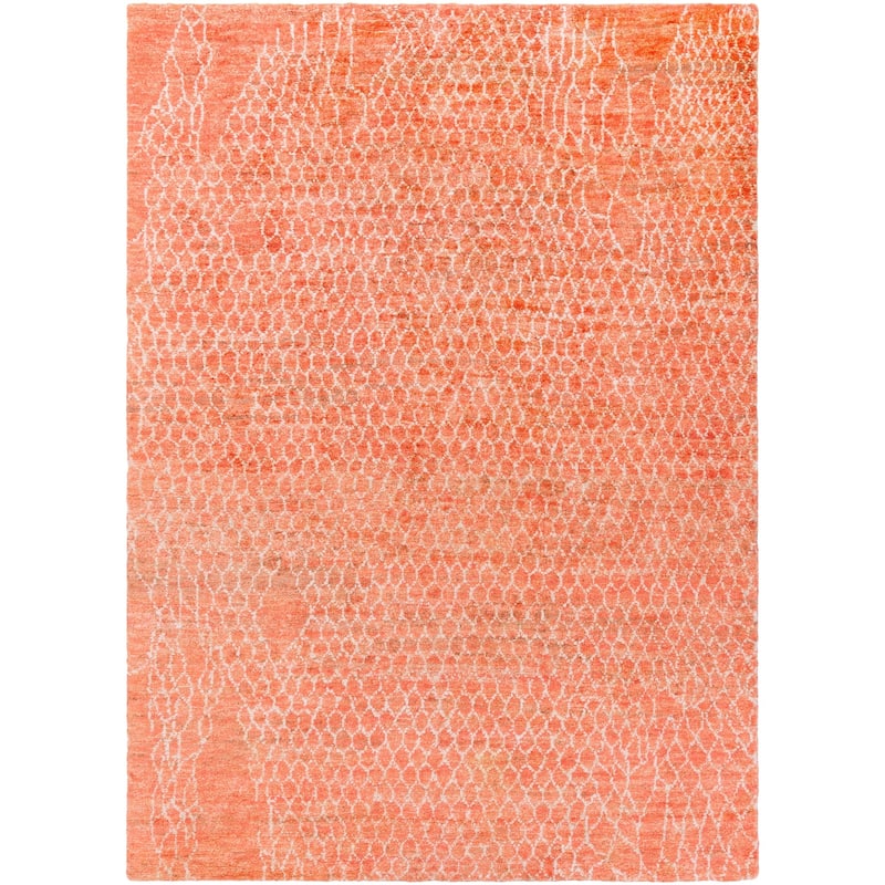 Hand-Knotted Frances Abstract Jute Area Rug