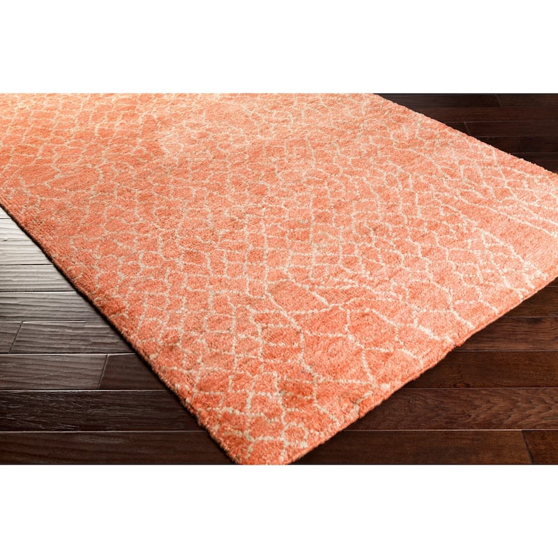 Hand-Knotted Frances Abstract Jute Area Rug